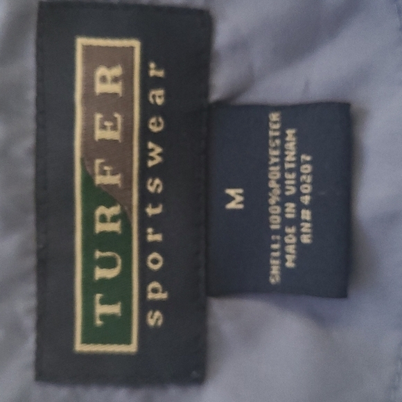 𝅺turfer Sportswear Blue Orion Greens Windbreaker Jacket - Picture 5 of 6